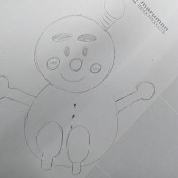 ノートにスノー丸描いてみた。