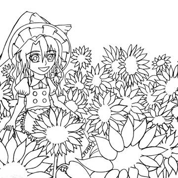 魔理沙とひまわり