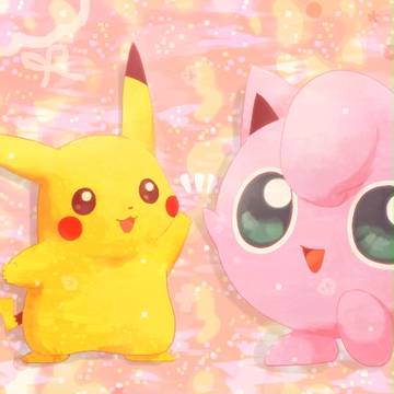 ピカチュウとプリン