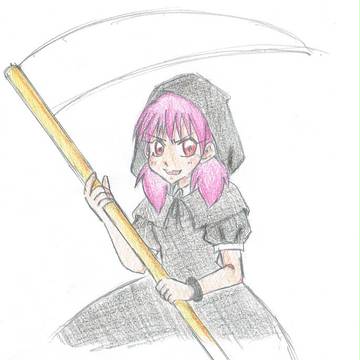 転生死神ちゃんは毎日が憂鬱なのDEATH　主人公・死神ちゃん