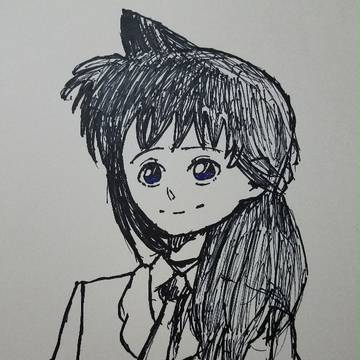 油性ペン画