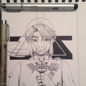 Inktober [sword] - Link