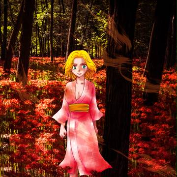 彼岸花と乱菊