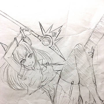 女の子 落書き