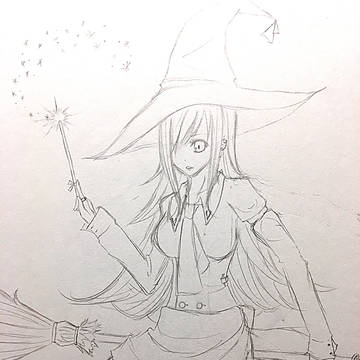 女の子落書き