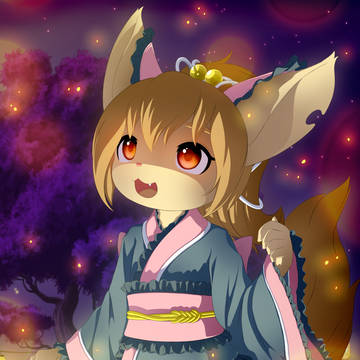 Fennec under the Fireflies