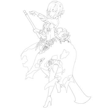 スノウホワイト模写