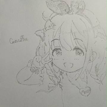 杏ちゃん描いてみた♥️（模写です）