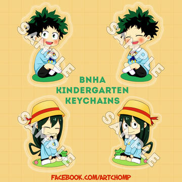 BNHA KINDERGARTEN KEYCHAINS
