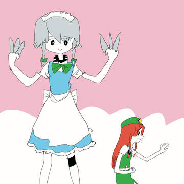 咲夜さんとメーリン