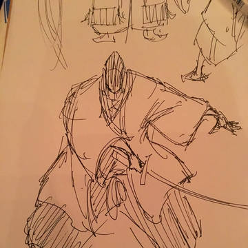 神楽見に行った落書き