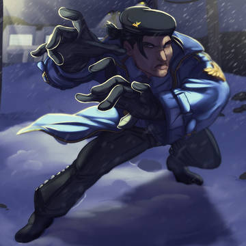 Fighting in the snow i guess