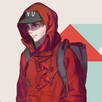 赤い少年