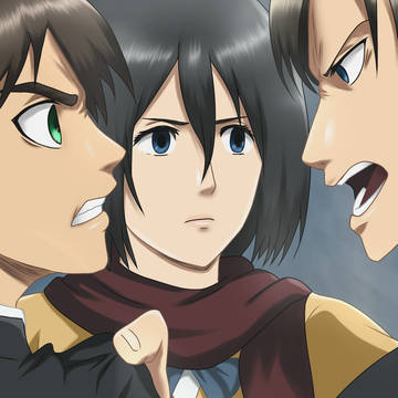 Eren x Mikasa x Levi