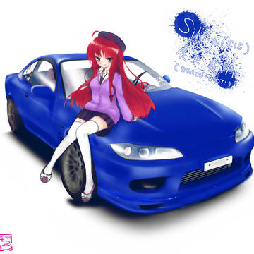 【リク絵】横向け車と吸血鬼