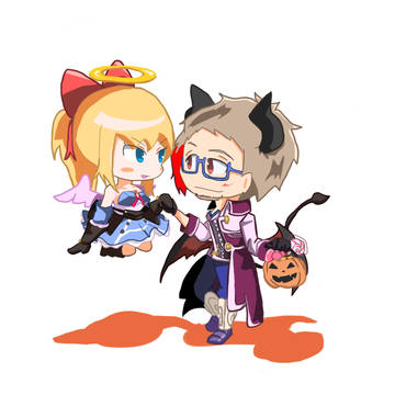 メルストハロウィン絵とその他落書き