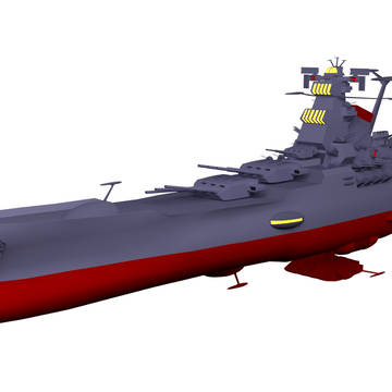 Spaceship Yamato 2199 3D model