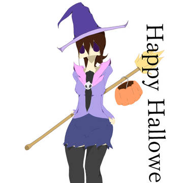 Halloween 2017-Beth as a Witch