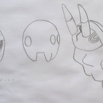 アローラ図鑑模写　アゴジムシ　デンジムシ　クワガノン