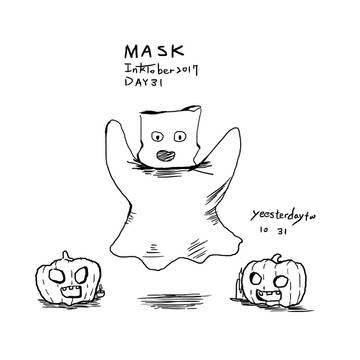 INKTOBER 2017 DAY31 MASK