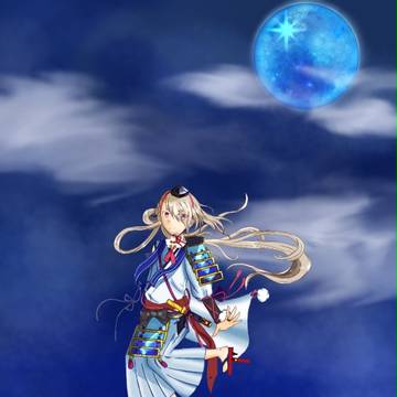 宵月の下に舞う天狗ありて