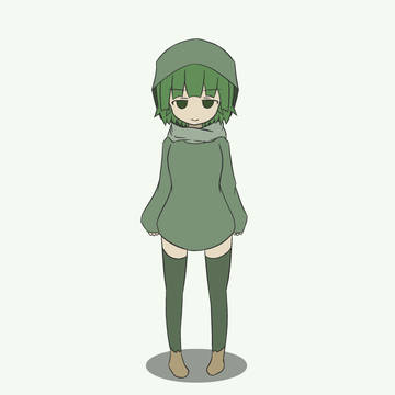 ISISちゃんデフォルメ立ち絵 ややロリめ