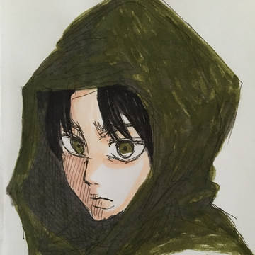 進撃の巨人 落書き