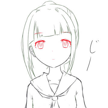 ポニテ　練習