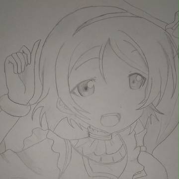 (模写)ラブライブ 小泉花陽 シャーペン