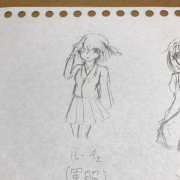 とりあえず出来たハロウィンイラストの下書き