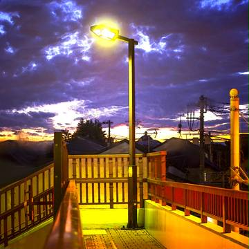 帰路の夕景