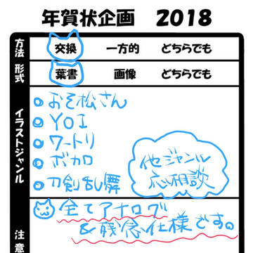 年賀状企画 2018