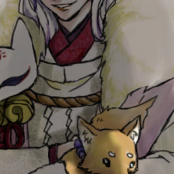 お供の狐/作画:ろいち様