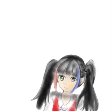黒髪ツインテール