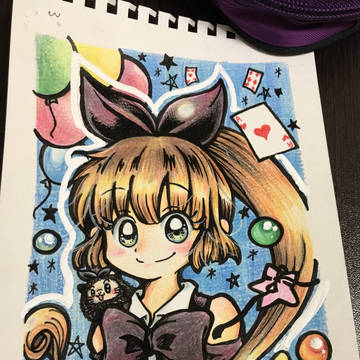 平安堂似顔絵GP落選イラスト4(怪盗セイントテール)