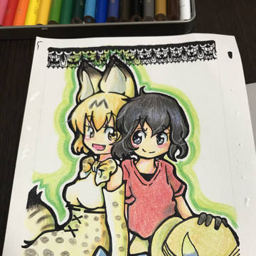 平安堂似顔絵GP落選イラスト6(けものフレンズ)