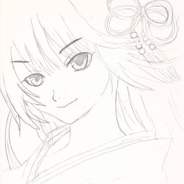 【当て屋の椿】椿(鉛筆のみ)