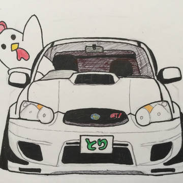 スバルインプレッサGDB-C 涙目インプ