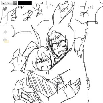 妖精擬人化落書き3