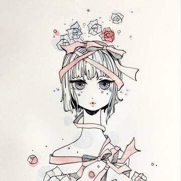 水滴と薔薇