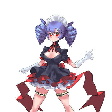 ドリル頭メイド