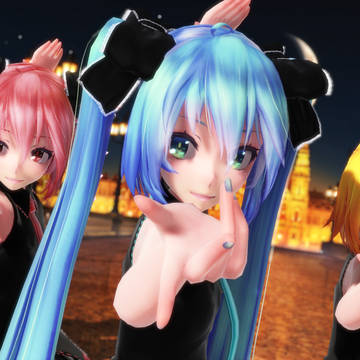 [A]ddictionを踊るミク、テト、ネルさん①