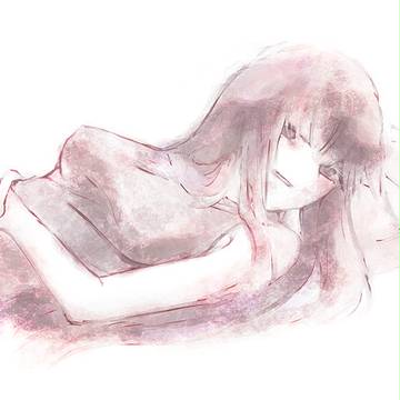 寝てる女の子