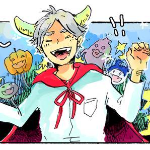 【影菅】ログと無配とハロウィンの漫画