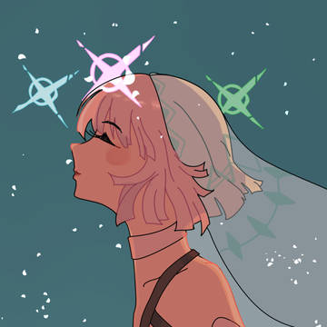 夜空の下で