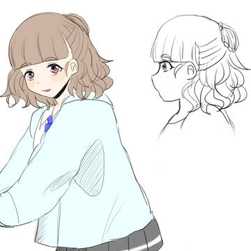 髪が短い奈緒