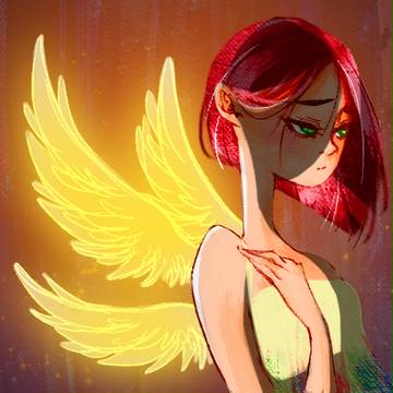 Girl with wings