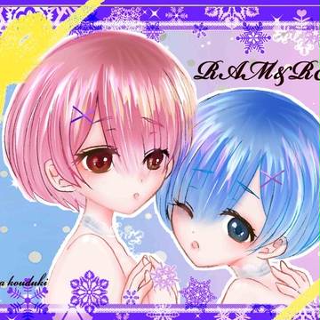 ラム＆レムもふもふあったかブランケット