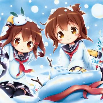 第六駆逐隊の雪遊び