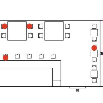 【CoCシナリオ】「謎と、癒やしの珈琲を」店内MAP